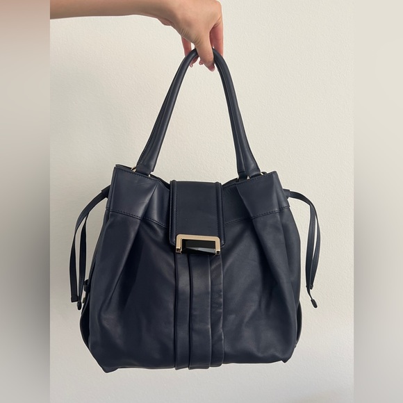 Bally Switzerland Dark Lapis Calf Plain Cochi Handbang - Picture 2 of 16